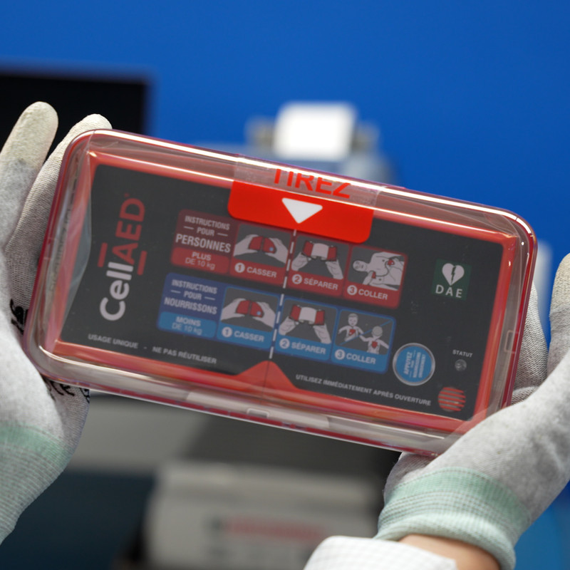 Défibrillateur Ultra Portable, Léger, Facile à utiliser et transporter