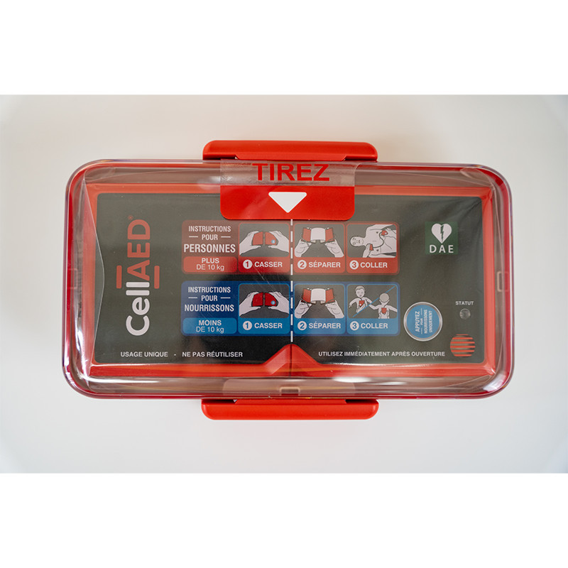 CellAED®, votre défibrillateur personnel, ultraportable !
